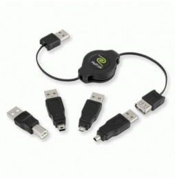  82.0028 KABEL USB CON ADATTATORE INTERCAMBIABILE RETRATTILE EUCABLERU2