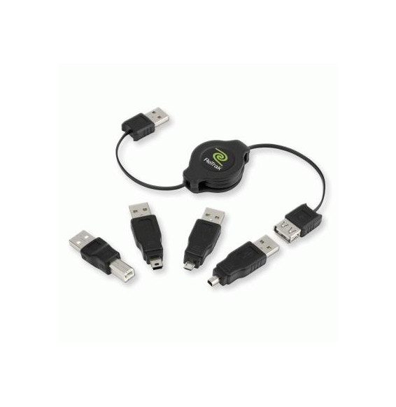  82.0028 KABEL USB CON ADATTATORE INTERCAMBIABILE RETRATTILE EUCABLERU2