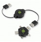  82.0029 CAVO USB CON MULTI ADATTATORE INTERCAMBIABILE RETRATTILE EUCABL