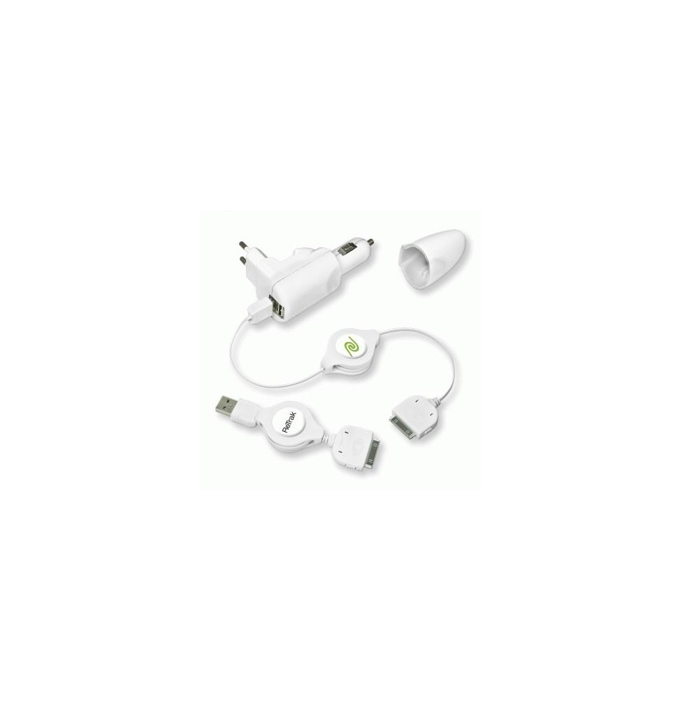  82.0036 NETZTEIL USB DA AUTO/CASA 2P RETRAK EUIPODCHG51 + 2 KABEL US