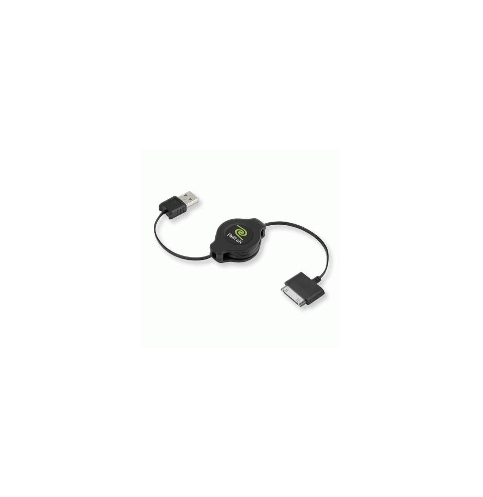  82.0039 CABLE IPOD E IPHONE USB 2.0 SYN/CHARGE RETRATTILE BLACK EUIPODUS