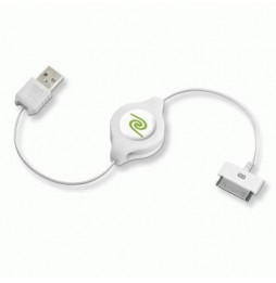  82.0040 CABLE IPOD E IPHONE USB 2.0 RETRATTILE EUIPODUSBW SYN/CHARGE BIA