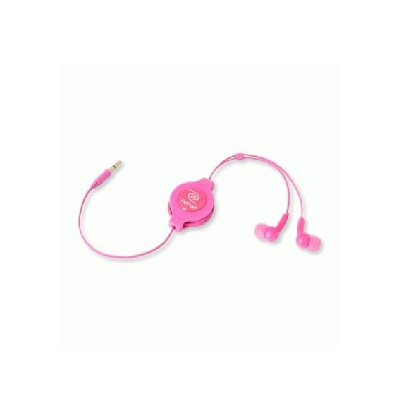  82.0052 AURICOLARE STEREO RETRATTILE EUAUDIOPNK PER MP3 ROSA RETRAK 816