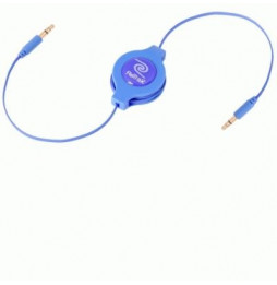  82.0054 CABLE DA 3,5MM A 3,5MM PER MP3 RETRATTILE EUCABLE35BU BLU RETRAK