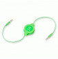  82.0055 C?BLE DA 3,5MM A 3,5MM PER MP3 RETRATTILE EUCABLE35GN VERDE RE