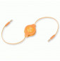  82.0056 CABLE DA 3,5MM A 3,5MM PER MP3 RETRATTILE EUCABLE35OR ARANCIO RE