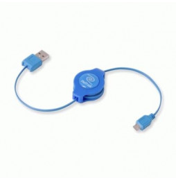  82.0059 CABLE USB 2.0 A MICRO 5-PIN RETRATTILE BLU RETRAK EUCABLEMICBU