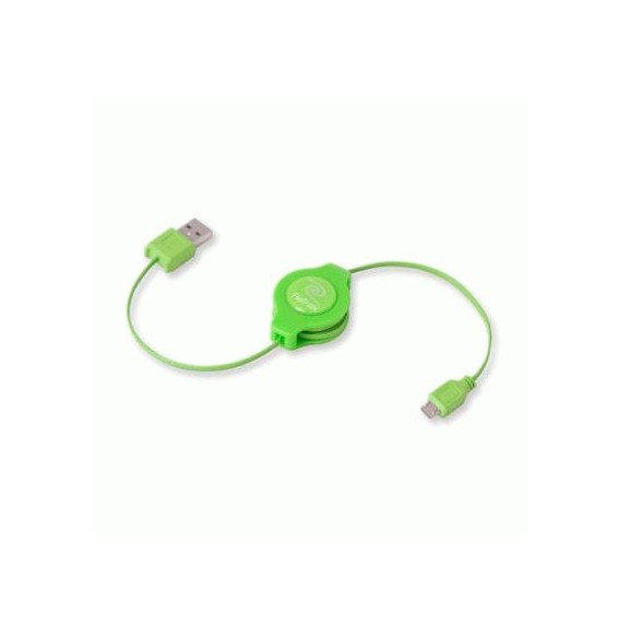  82.0060 CABLE USB 2.0 A MICRO 5-PIN RETRATTILE VERDE RETRAK EUCABLEMIC