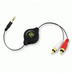  82.0067 CÂBLE DA 3,5MM A RCA RETRATTILE EUCABLERCA35 RETRAK 018120400042