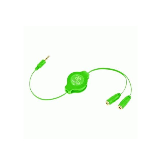  82.0078 CAVO SPLITTER RETTRATTILE PER 2 AURICOL.EUCABLESPLGN VERDE RETR