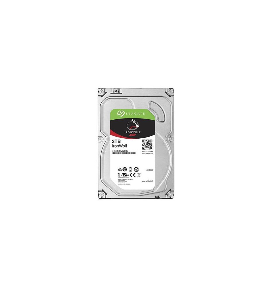  ST3000VN007 HARD DISK SATA3 3.5" X NAS 3000GB(3TB) SEAGATE IRONWOLF ST30