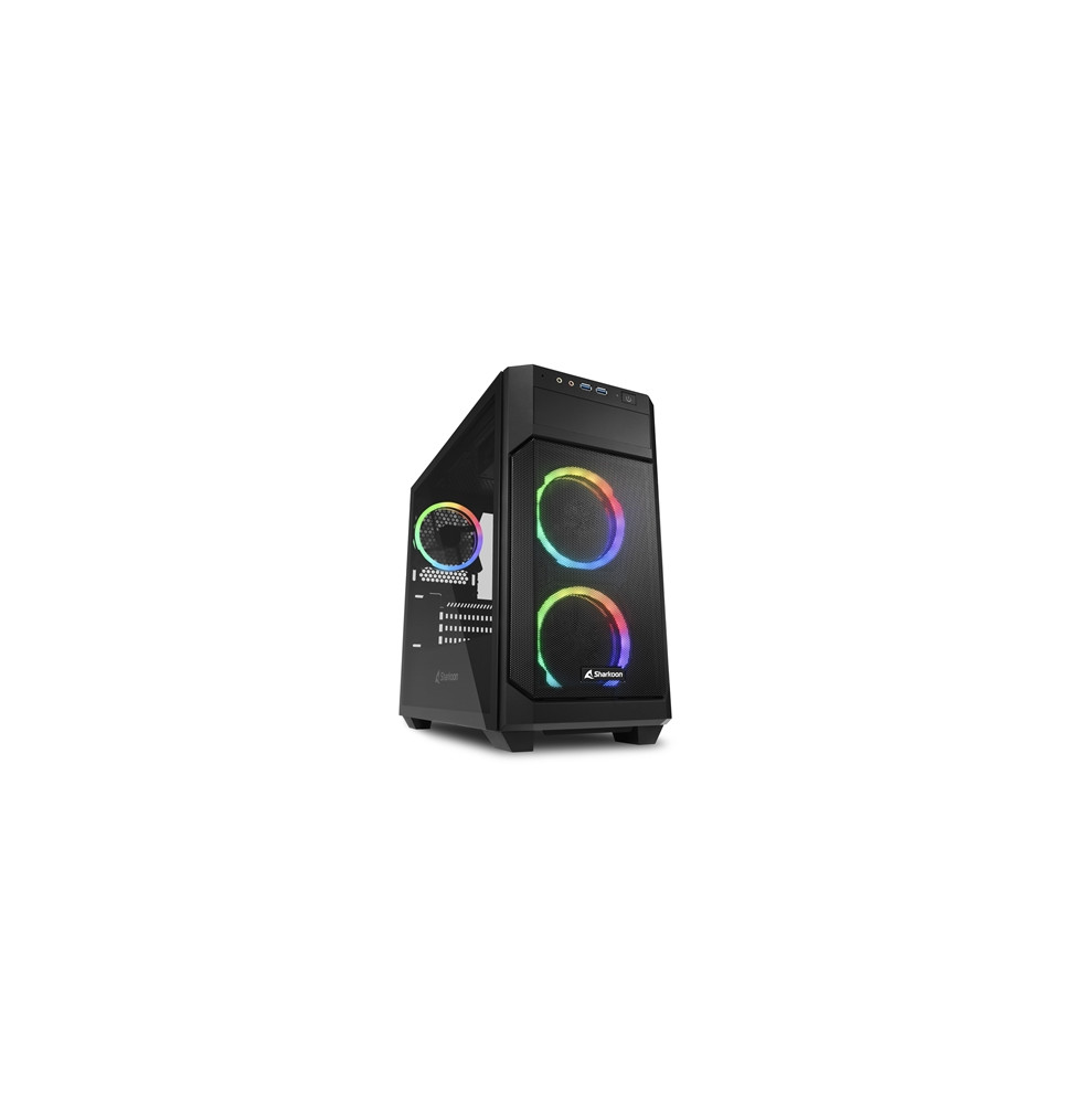  4044951035052 CABINET MICRO ATX SHARKOON V1000 RGB SCHWARZ 4SLOT 45X20X40,2