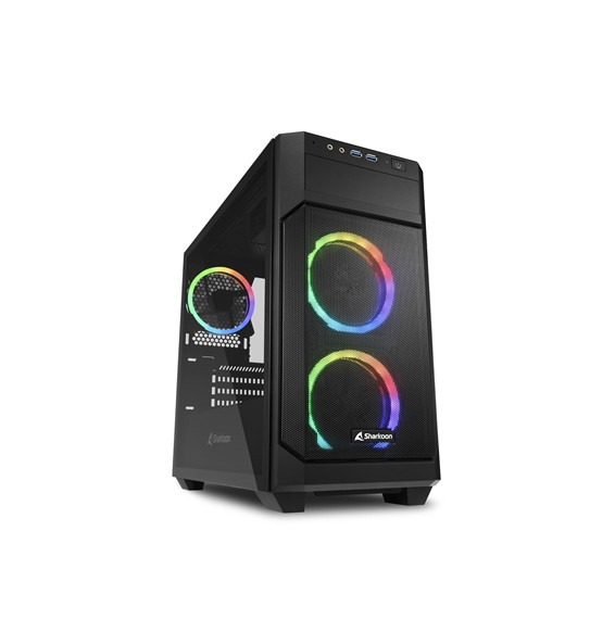  4044951035052 CABINET MICRO ATX SHARKOON V1000 RGB NOIRE 4SLOT 45X20X40,2