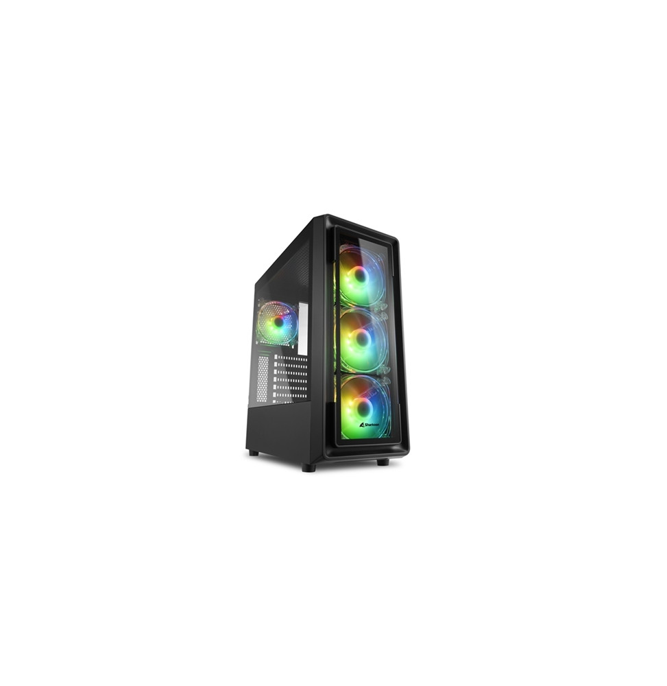  4044951030187 CABINET ATX SHARKOON TK4 RGB BLACK 7SLOT 40X19X45,6CM  2X3,