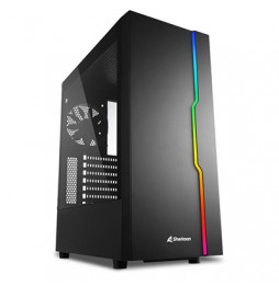  4044951029846 CABINET ATX SHARKOON RGB SLIDER NOIRE 7SLOT 40X19X45,6CM 2X