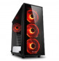  4044951026647 CABINET ATX SHARKOON TG4-RED NERO 6SLOT 45,5X20X43CM 2X3,5