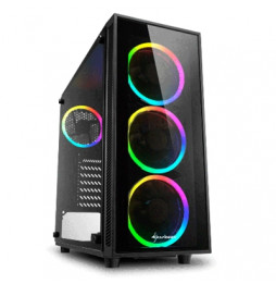  4044951026685 CABINET ATX SHARKOON TG4-RGB SCHWARZ 6SLOT 45,5X20X43CM 2X3,5