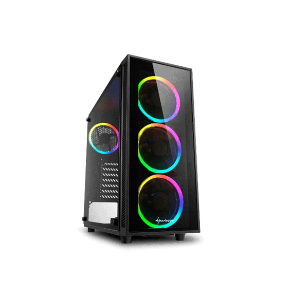  4044951026685 CABINET ATX SHARKOON TG4-RGB NOIRE 6SLOT 45,5X20X43CM 2X3,5