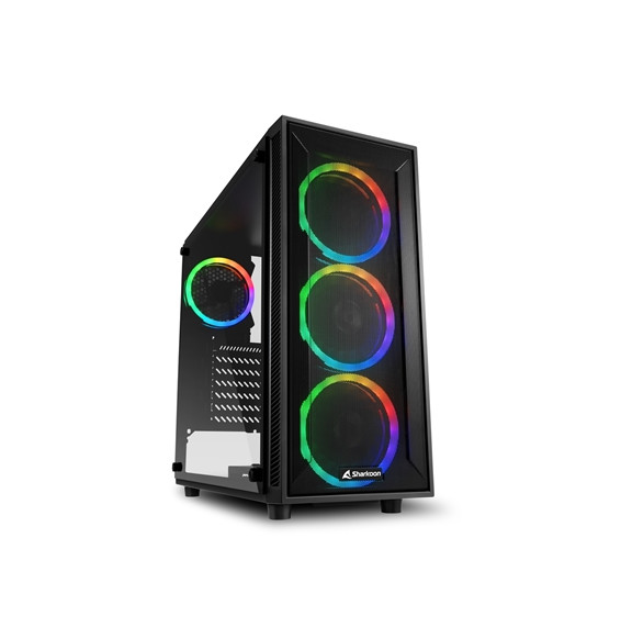  4044951034840 CABINET ATX SHARKOON TG4M RGB 6SLOT 45,5X20X43CM 2X3,5" 4X