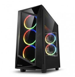  4044951028498 CABINET ATX SHARKOON REV200 RGB SCHWARZ 7SLOT 48,4X21,5X48,5C