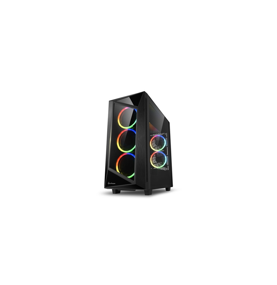  4044951028498 CABINET ATX SHARKOON REV200 RGB NOIRE 7SLOT 48,4X21,5X48,5C