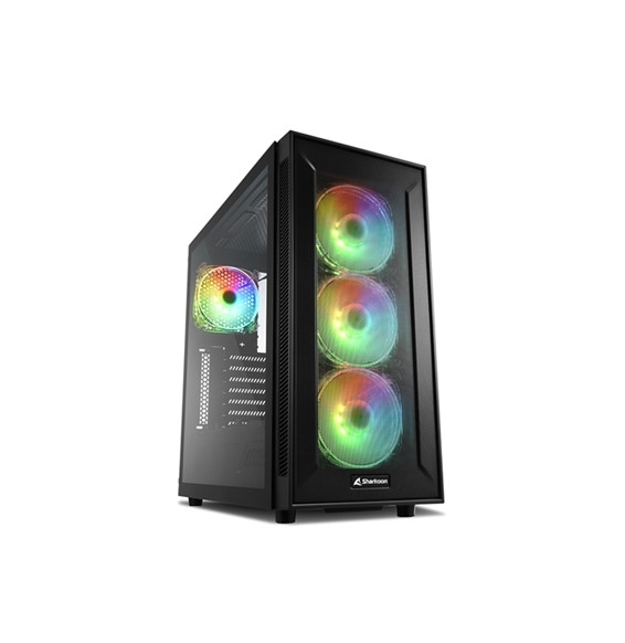  4044951032136 CABINET ATX SHARKOON TG6M RGB NOIRE 7SLOT 45,2X21,5X46,5CM 