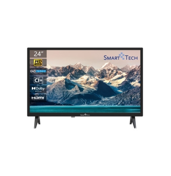  24HN10T2 TV LED SMART-TECH 24" 24HN10T2 DVB-T2/S2 HD 1366X768 BLACK CI S