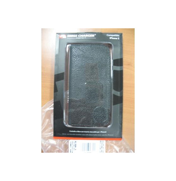  82.2006 CUSTODIA X APPLE IPHONE5 SCP40138 SWISS CHARGER MODELLO A LIBRO