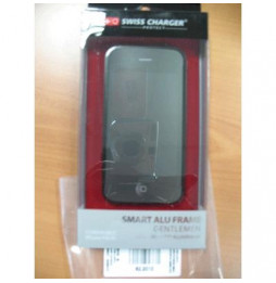  82.2010 CUSTODIA X APPLE IPHONE4/4S SCP40016 SWISS CHARGER IN ALLUMINI