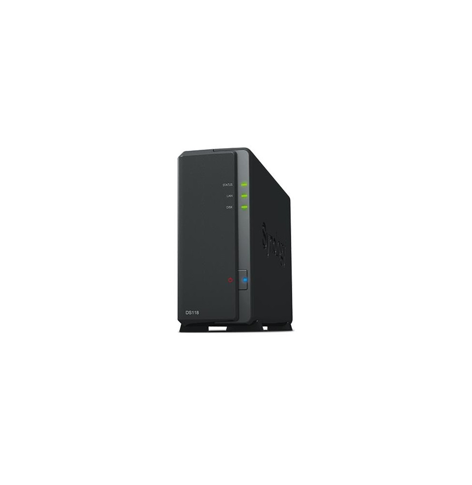  DS118 NAS SYNOLOGY DS118 X 1HD 3.5"/2.5" SATA2/3 NO HDCPU QUAD CORE 1