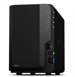  DS218 NAS SYNOLOGY DS218 X 2HD 3.5/2.5"SATA2/3NO HDCPU QUADCORE-DDR4 2GB