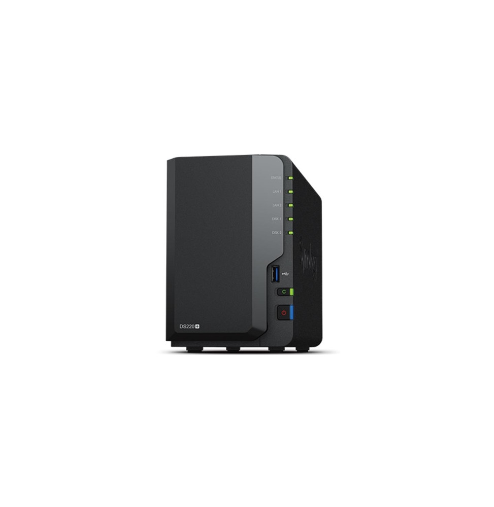  DS220+ NAS SYNOLOGY DS220+ X 2HD 3.5"/2.5" SATA2/3NO HDDUAL CORE 2.0GHZ-