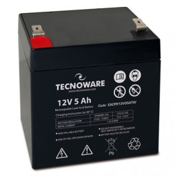  42.5332 BATTERY X UPS/ANTIFURTI/ETC. 12V  5.0AH TECNOWARE - EACPE12V