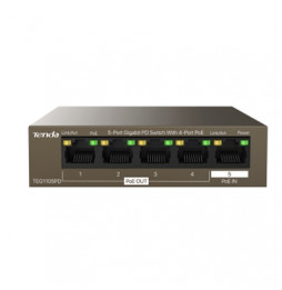  TEG1105PD SWITCH  5P GIGABIT TENDA TEG1105PD DI CUI 4P POE A - GARANZI