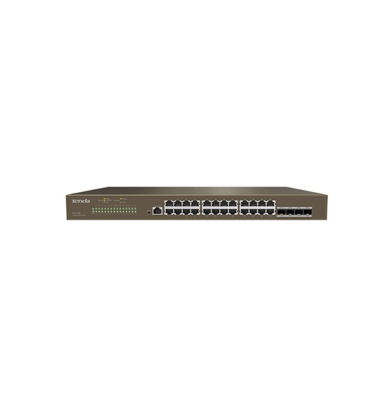  TEG5328F SWITCH 24P LAN GIGABIT  +4P SFP BASE-X 1000  TENDA TEG5328F 