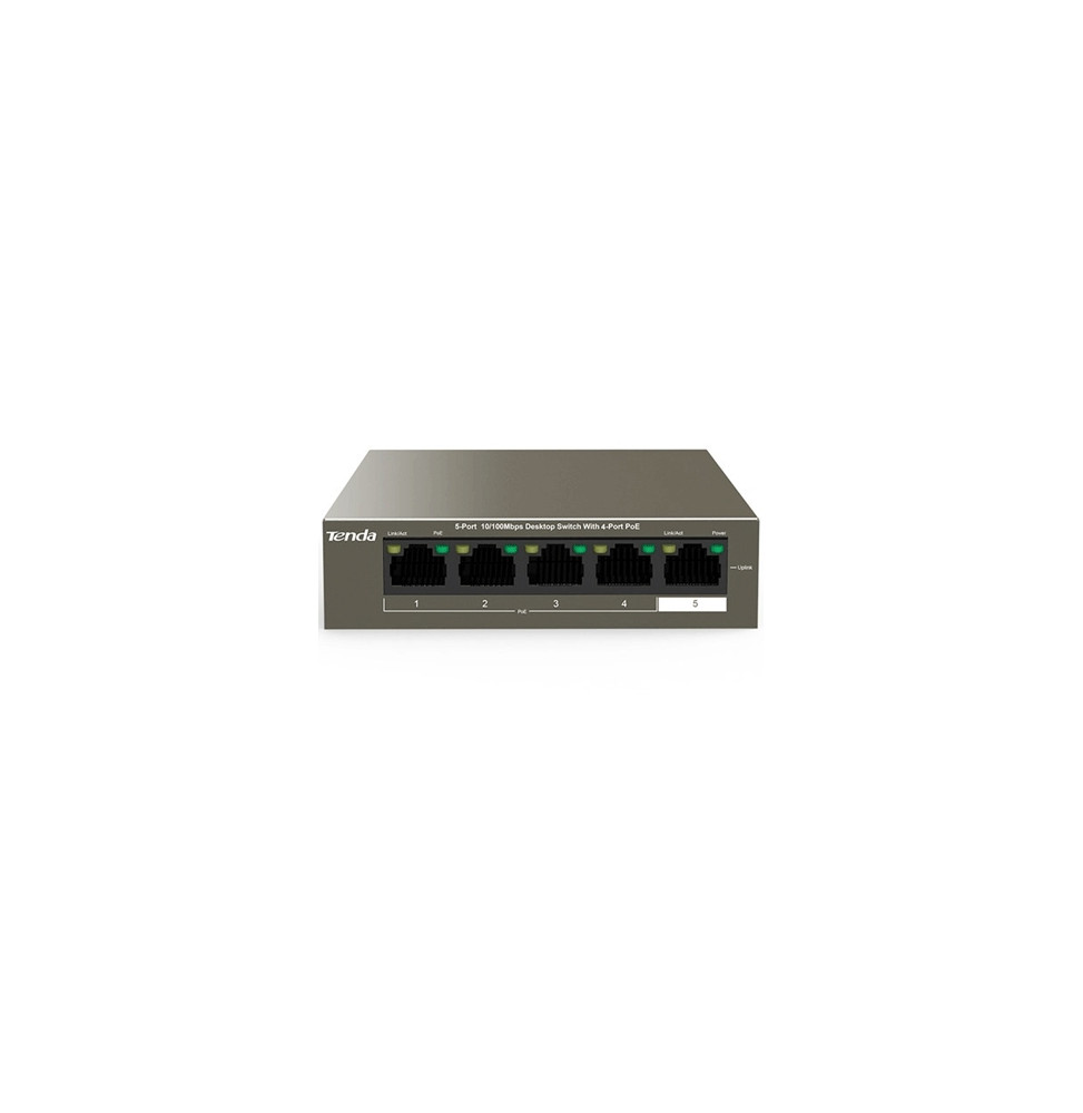  TEF1105P-4-63WV2.0 SWITCH 5P LAN 10/100M TENDA TEF1105P-4-63W DESKTOP