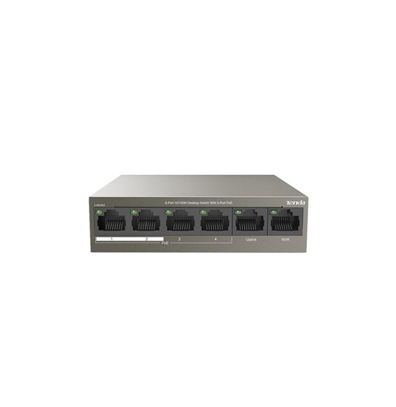  TEF1106P-4-63W SWITCH 6P LAN 10/100M TENDA TEF1106P-4-63W DESKTOP  4P P