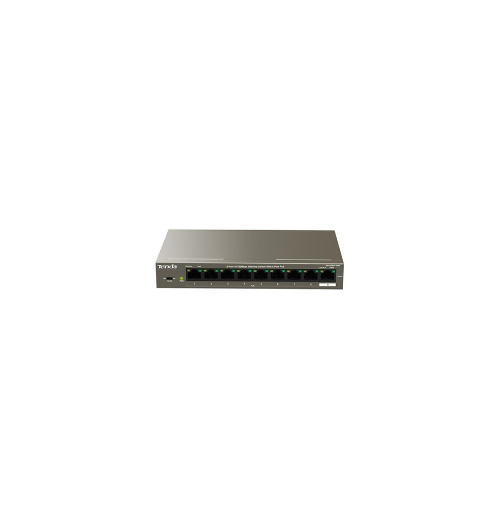  TEF1109P-8-102W SWITCH 9P LAN 10/100M TENDA TEF1109P-8-102W DESKTOP -