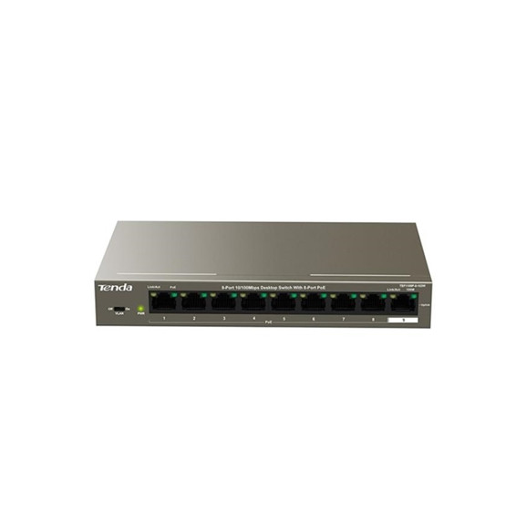  TEF1109P-8-102W SWITCH 9P LAN 10/100M TENDA TEF1109P-8-102W DESKTOP -