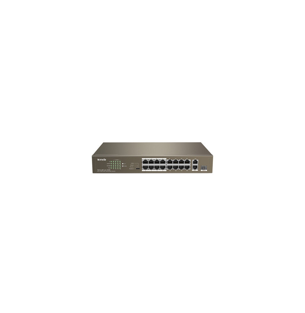  TEF1118P-16-150W V2.0 SWITCH 16P LAN 10/100M POE TENDA TEF1118P-16-150W 