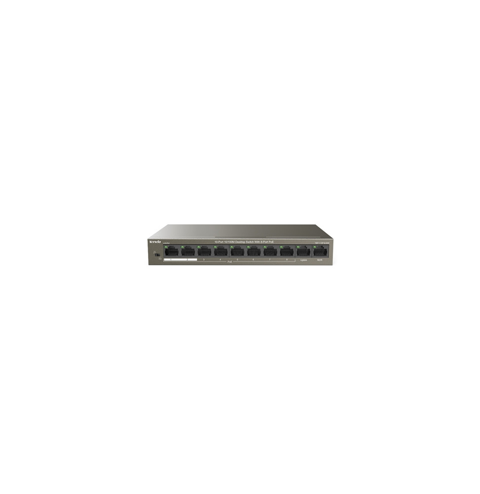  TEF1110P-8-63W SWITCH 8P LAN 10/100M POE TENDA TEF1110P-8-63W 2P GIGABIT