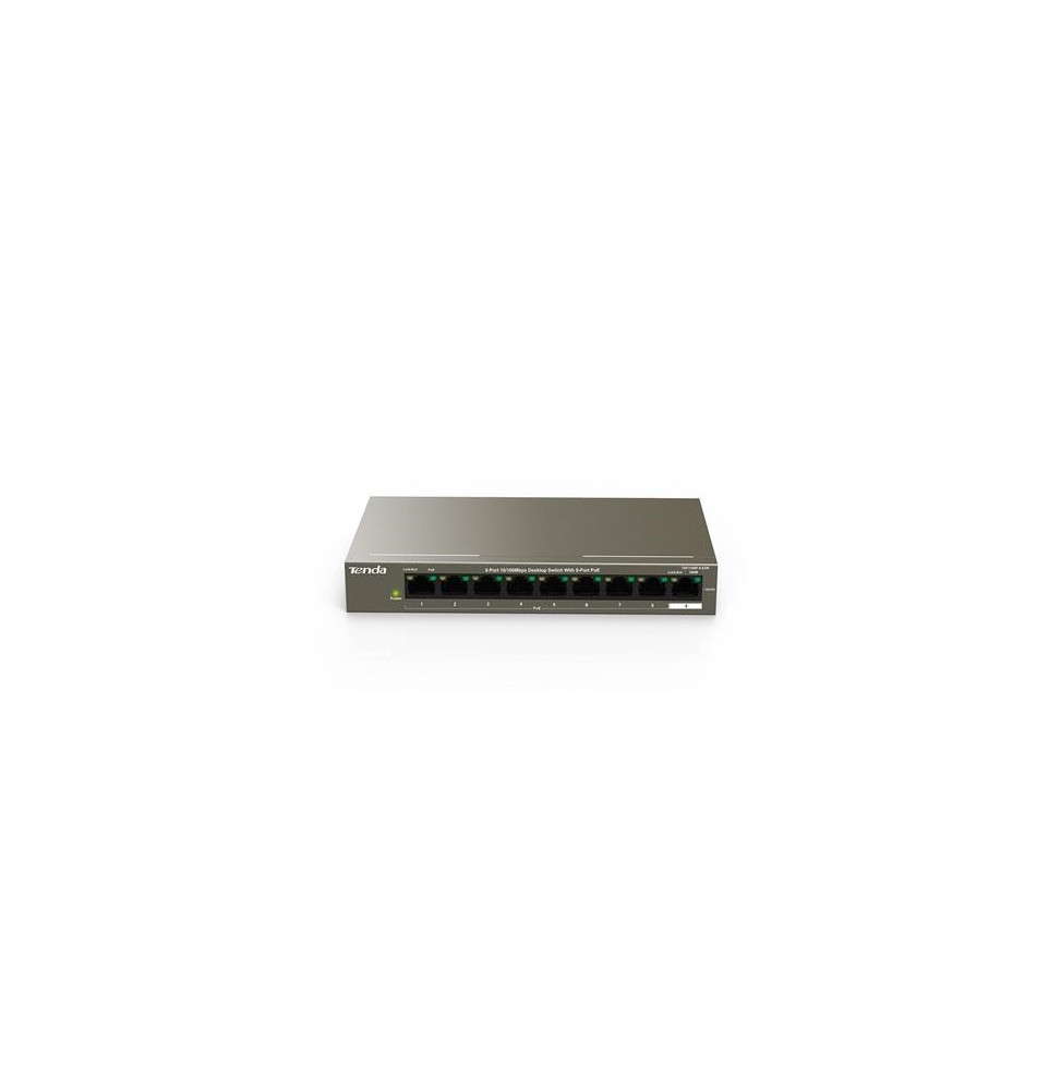  TEF1109P-8-63W SWITCH 9P LAN 10/100M TENDA TEF1109P-8-63W DESKTOP -8P