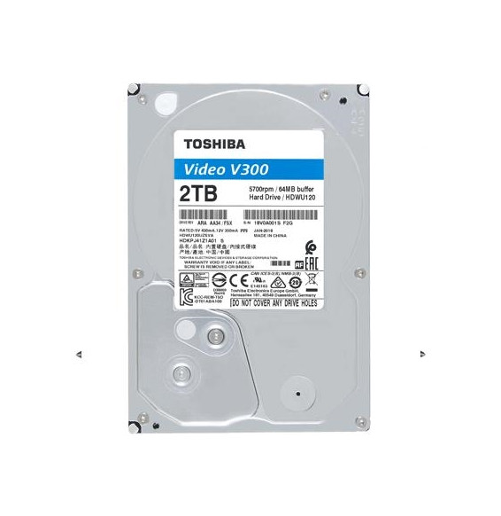  34.0361 HARD DISK SATA3 3.5" 2000GB(2TB) TOSHIBA V300 HDWU120UZSVA 64MB 