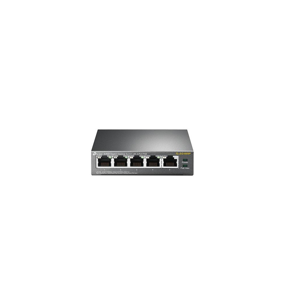  TL-SG1005P SWITCH 5P LAN GIGABIT TP-LINK TL-SG1005P DESKTOP 4P POE  -GAR