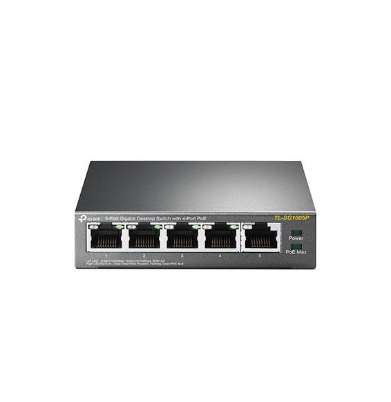  TL-SG1005P SWITCH 5P LAN GIGABIT TP-LINK TL-SG1005P DESKTOP 4P POE  -GAR