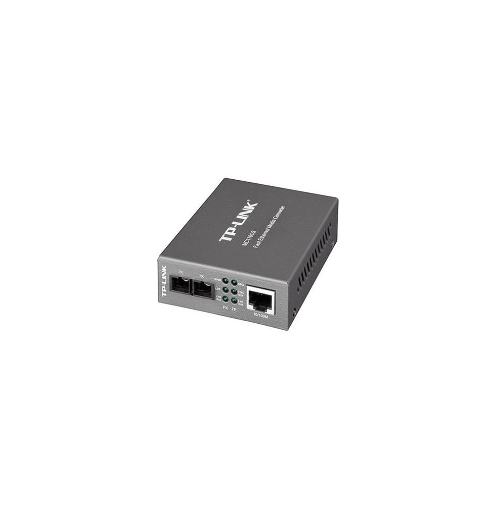  MC110CS MEDIA CONVERTER TP-LINK MC110CS 10/100MBPS RJ45 A 100MBPS SINGLE