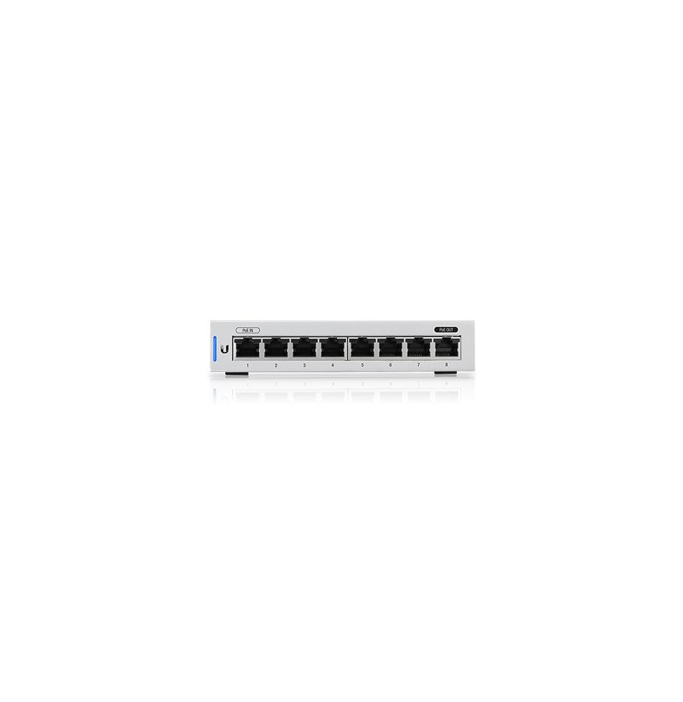  US-8-EU SWITCH 8P LAN GIGABIT UBIQUITI UNIFI US-8 - 1P POE PASSTHR