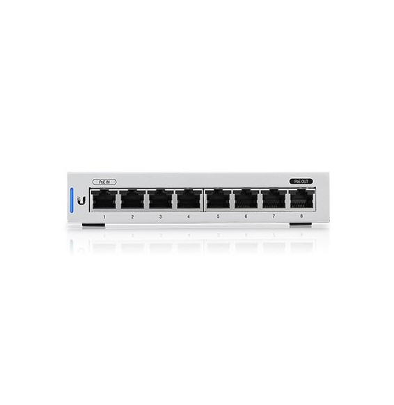  US-8-EU SWITCH 8P LAN GIGABIT UBIQUITI UNIFI US-8 - 1P POE PASSTHR