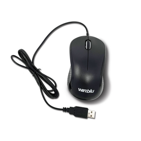 ATLANTIS 84_0001 MOUSE WINBLU OTTICO MOD. WB-391 NERO USB 3 TAST