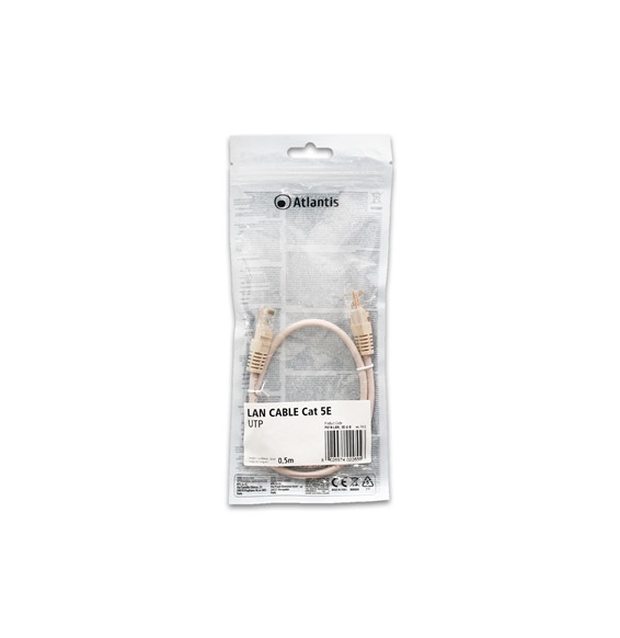  P019-LAN_5E-U-0 CABLE RETE CAT.5E-UTP (CABLE PATCH) ATLANTIS P0